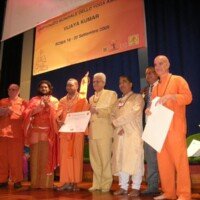Swami Keshvananda at International Yoga Day, Rome, 2009